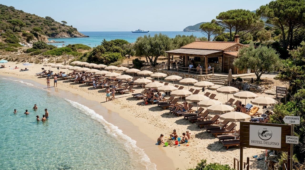 Usare servizi spiaggia privata all'Elba: guida 2026